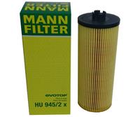MANN-FILTER Ölfilter HU 945/2 x Motorölfilter,Wechselfilter TERBERG-BENSCHOP,MAZ,RT,TT,Serie 100