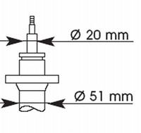 Stoßdämpfer Vorderachse KYB 374008