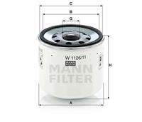 Ölfilter MANN-FILTER W 1126/11