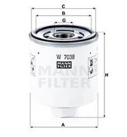 ford Oliefilter W7038