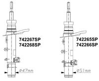 MONROE Stoßdämpfer OESpectrum Premium 742267SP Stoßdämpfersatz CITROËN,C4 CACTUS