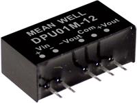meanwell Mean Well DPU01N-05 DC/DC-convertermodule 100 mA 1 W Aantal uitgangen: 2 x