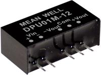 meanwell Mean Well DPU01L-15 DC/DC-convertermodule 33 mA 1 W Aantal uitgangen: 2 x