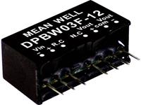 meanwell Mean Well DPBW03F-05 DC/DC-convertermodule 300 mA 3 W Aantal uitgangen: 2 x Inhoud 1 stuk(s)