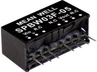 meanwell Mean Well SPBW03G-05 DC/DC-convertermodule 600 mA 3 W Aantal uitgangen: 1 x Inhoud 1 stuk(s)