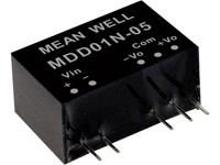 meanwell Mean Well MDD01N-05 DC/DC-convertermodule 100 mA 1 W Aantal uitgangen: 2 x