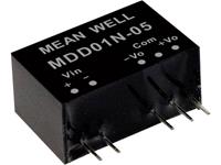 meanwell Mean Well MDD01L-05 DC/DC-convertermodule 100 mA 1 W Aantal uitgangen: 2 x