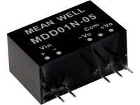 meanwell Mean Well MDD01N-15 DC/DC-convertermodule 34 mA 1 W Aantal uitgangen: 2 x