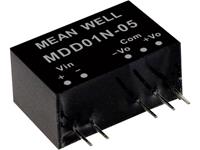 meanwell Mean Well MDD01N-12 DC/DC-convertermodule 42 mA 1 W Aantal uitgangen: 2 x