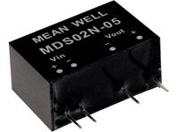 meanwell Mean Well MDS02N-05 DC/DC-convertermodule 400 mA 2 W Aantal uitgangen: 1 x Inhoud 1 stuk(s)