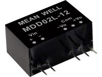 meanwell Mean Well MDD02N-15 DC/DC-convertermodule 67 mA 2 W Aantal uitgangen: 2 x Inhoud 1 stuk(s)