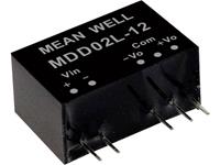 meanwell Mean Well MDD02N-12 DC/DC-convertermodule 83 mA 2 W Aantal uitgangen: 2 x