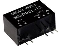 meanwell Mean Well MDD02M-12 DC/DC-convertermodule 83 mA 2 W Aantal uitgangen: 2 x
