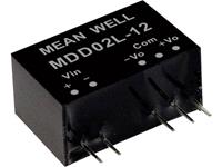 meanwell Mean Well MDD02M-05 DC/DC-convertermodule 200 mA 2 W Aantal uitgangen: 2 x Inhoud 1 stuk(s)
