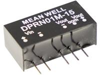 meanwell Mean Well DPRN01N-12 DC/DC-converter 42 mA 1 W Aantal uitgangen: 2 x Inhoud 1 stuk(s)