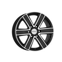 Dezent Tj Black front polished 8x17 6x114.3 ET30