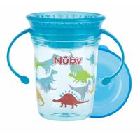 Nuby 360º Wonder Beker Met Handvat 240 ml Aqua