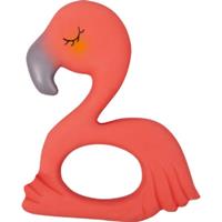 Spiegelburg BabyGlück: Beißring aus Naturkautschuk Flamingo Frieda