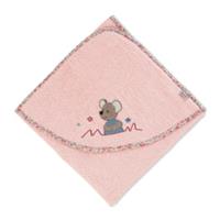 Sterntaler Badhanddoek met kap Mabel zachtroze 80 x 80 cm