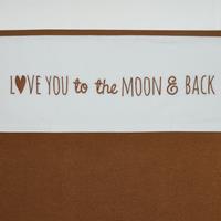 meyco Laken Ledikant  Love You To The Moon & Back Camel