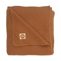 Decke, Basic knit, 100 x 150 cm, caramel camel