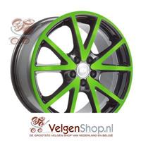 Rh Alurad DE SPORTS COLOR POL GREEN 5X112 ET45 HB72.6 ALLOYWHEEL 8X18