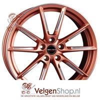 Borbet Lx Copper matt spoke rim polished 8x19 5x112 ET44