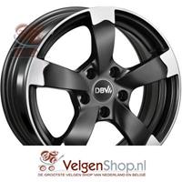 DBV Torino 2 Black matt polished 7.5x17 5x100 ET35