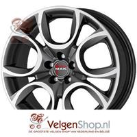 MAK Torino w Gun met mirror face 7.5x17 5x98 ET35