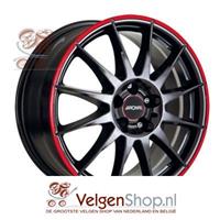 Ronal R54 Black Red 15 inch