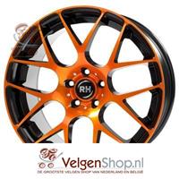 RH Alurad NBU Race Orange Polished 19 inch