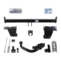Brink Anhängerkupplung abnehmbar inkl. E-Satz 13polig spezifisch + Adapter - NISSAN QASHQAI / QASHQAI +2 I