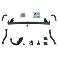 Brink Anhängerkupplung abnehmbar inkl. E-Satz 13polig spezifisch + Adapter - FIAT DOBLO Kasten/Kombi