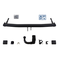 Brink Anhängerkupplung abnehmbar inkl. E-Satz 13polig spezifisch + Adapter - AUDI A3 Sportback