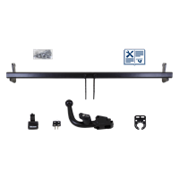 Brink Anhängerkupplung abnehmbar inkl. E-Satz 13polig spezifisch + Adapter - CITROËN C3 II