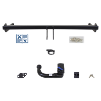 AUTO-HAK Anhängerkupplung abnehmbar inkl. E-Satz 13polig spezifisch + Adapter - AUDI Q2