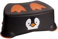 Jippie's toiletkrukje Pinguin 26,2 x 14,6 cm zwart/oranje