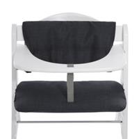 hauck kinderstoelkussen deluxe melange charcoal