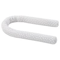 Tobi babybay Nestchenschlange Piqué passend alle Modelle, perlgrau Punkte weiß grau/weiß  Kinder