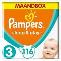 Pampers Sleep & Play - Maat 3 - Maandbox - 116 luiers