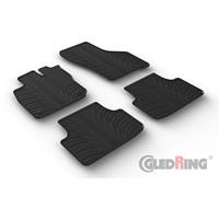 GledRing Rubbermatten voor passend voor Seat Leon IV HB 5-deurs 2020- (T profiel 4-delig + montageclips) GL0316