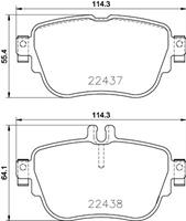 Hella Remblokkenset, Schijfrem 8db 8DB355025781