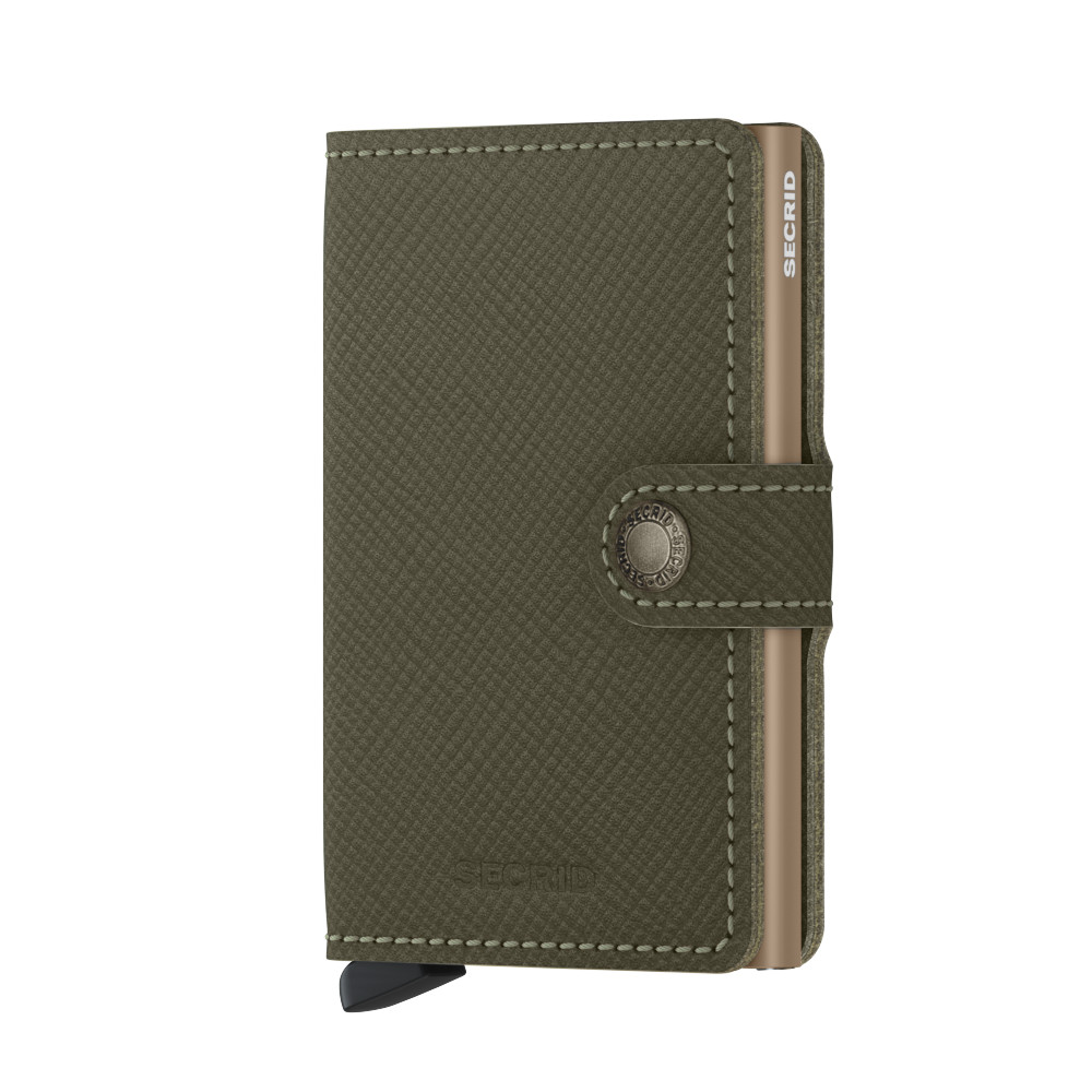 Secrid Msa miniwallet saffiano olive