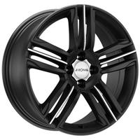 Ronal R57 Mattschwarz frontkopiert 7.5x17 5x100 ET38