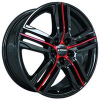 Ronal R57 mcr Jetblack red spoke 7.5x17 5x108 ET45