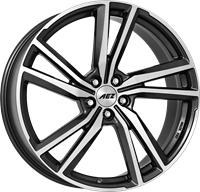 AEZ North Gunmetal polished 8.5x21 5x112 ET39