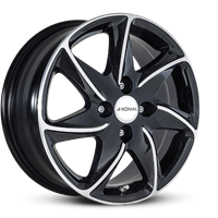 Ronal R51 Jetblack frontkopiert 7x16 5x112 ET50