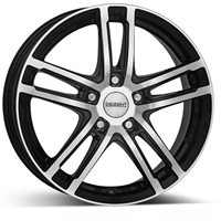 Dezent Dezent tz Black front polished 6.5x17 5x100 ET40