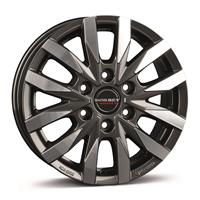 Borbet CW6 MISTRAL ANTHRACITE GLOSSY POLISHED ALLOYWHEEL 6.5X16