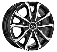 MSW Msw 48 van Gloss black full polished 7x17 5x112 ET51